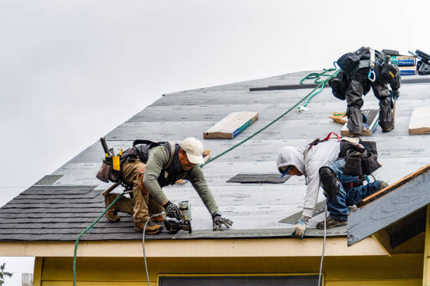 Professional Gutter Installation technician working in Garden Grove, FL